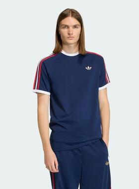 adidas三叶草 男子复古圆领短袖T恤KC8636 KC8638 KC8639 KC8641