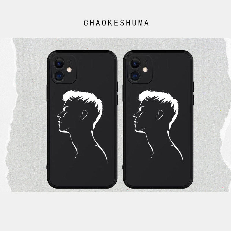 个性潮男适用iphone14promax苹果15手机壳13防摔12全包边11硅胶xs软7/8p套