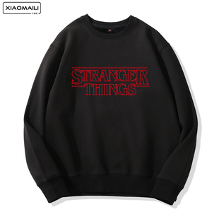 怪奇物语STRANGER THINGS圆领卫衣学生宽松oversize情侣国潮外套