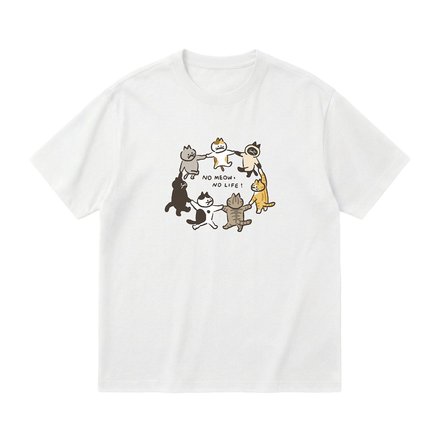 Nomeownolife猫咪短袖T恤纯棉