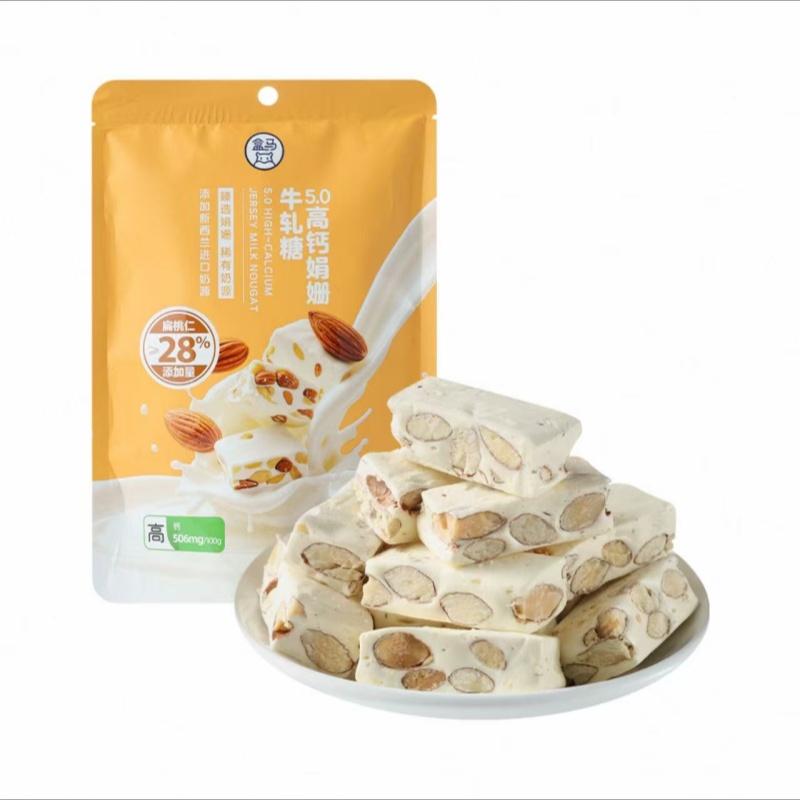 盒马代购娟姗扁桃仁牛轧糖168g