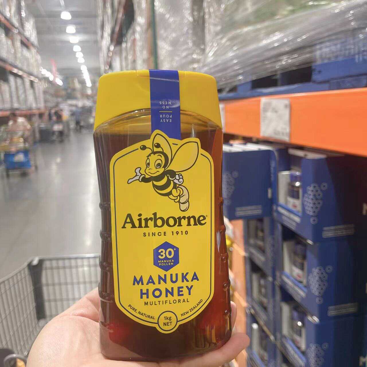 科克兰现货代购新西兰进口蜂蜜1kg纯正100%Airdorne麦卢卡多花种