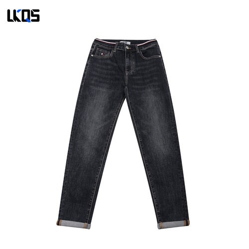 骆克骑士潮牌25秋季牛仔裤男舒适简约牛仔裤男裤子合身长裤休闲裤