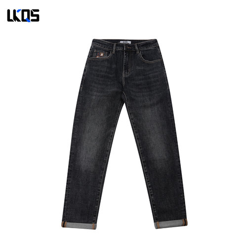 骆克骑士潮牌25秋季牛仔裤男舒适简约牛仔裤男裤子合身长裤休闲裤