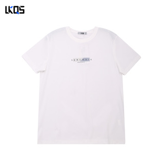 圓領(lǐng)短T恤簡(jiǎn)約舒適內(nèi)搭合身休閑圖案短上衣 駱克騎士潮牌25夏經(jīng)典