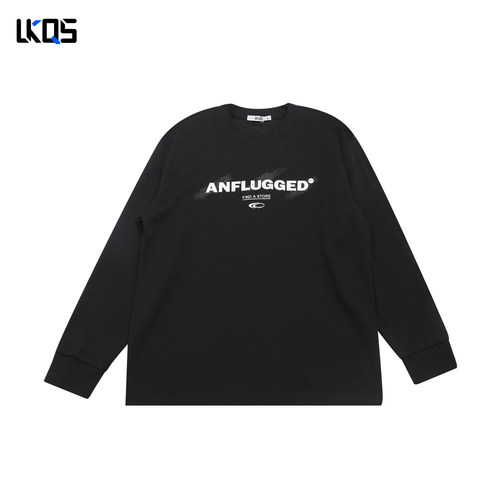 骆克骑士潮牌25秋经典圆领卫衣男微阔简约长袖上衣套头外穿打底