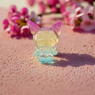 可爱库洛米凯蒂猫卡通宝石公仔摆件儿童节礼物创意琉璃文创工艺品