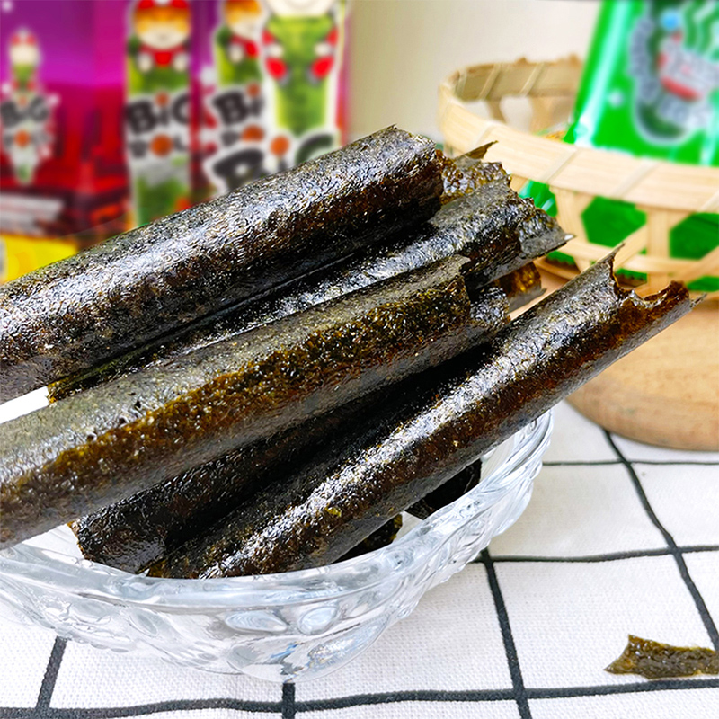 泰国进口老板仔烧烤风味香脆海苔27g*2盒组合即食网红零食小吃