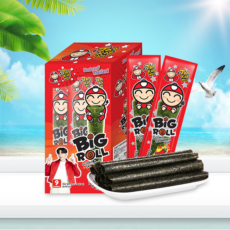 老板仔辛辣味香脆海苔27g*2盒组合27g*2盒泰国进口网红休闲零食
