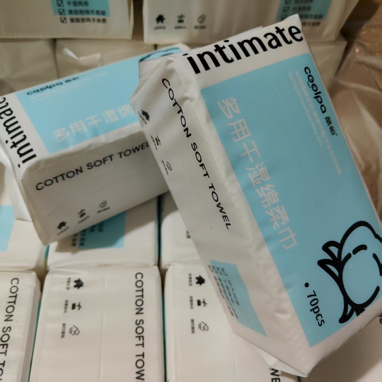酷帕多用干湿绵柔巾70抽婴儿洗脸巾宝宝擦脸巾棉柔巾,婴童用品,婴童柔巾,淘宝优惠券,粉丝福利购,淘宝优惠卷