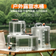 户外水桶带水龙头长方形车载便携露营自驾游储水箱家用加厚纯净