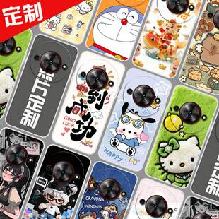 适用中兴努比亚小牛5g手机壳来图定制ZTE 7553N套 远航61保护壳7551N手机套畅行60Plus壳 新年卡通图案照片定