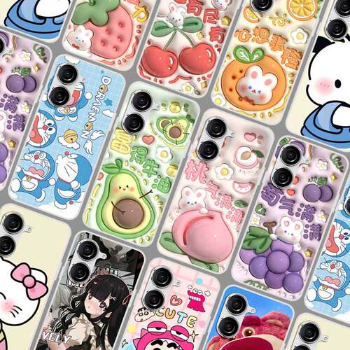 华硕Asus Zenfone 10 5G手机壳软胶AI2302保护套仿立体华硕10照片定制 可爱卡通水果