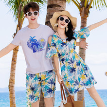 沙滩裙小个子海边度假情侣装海南三亚超仙蜜月旅游拍照衣服穿搭