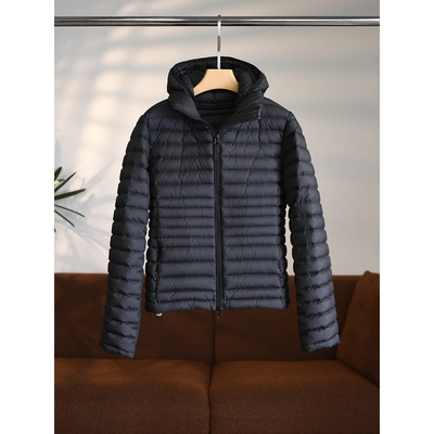 上身秒瘦十斤！又软又轻90白鹅绒立领连帽可拆卸排骨羽绒服 W1838