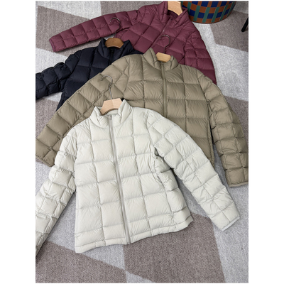 【颖颖家】CHAO轻霍尔多巴吉绗缝小立领90白鹅绒服显瘦保暖W1695