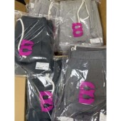 颖颖家 W1790 加绒加厚松紧腰直筒阔腿休闲卫裤 只有裤 型没有腿型