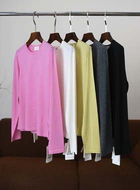 【颖颖家】匠心J系 多色收！超柔亲肤百搭羊毛针织圆领T恤 W1455