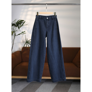 W1986 进口牛仔复古立体分割线直筒牛仔裤 颖颖家 意大利高定系列
