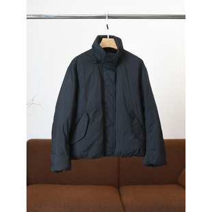 帽子可收起W1400 羊毛内里90白鹅绒羽绒服面包服 颖颖家 简约宽松