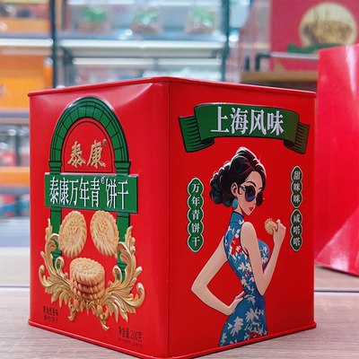泰康万年青饼干香葱咸味200g