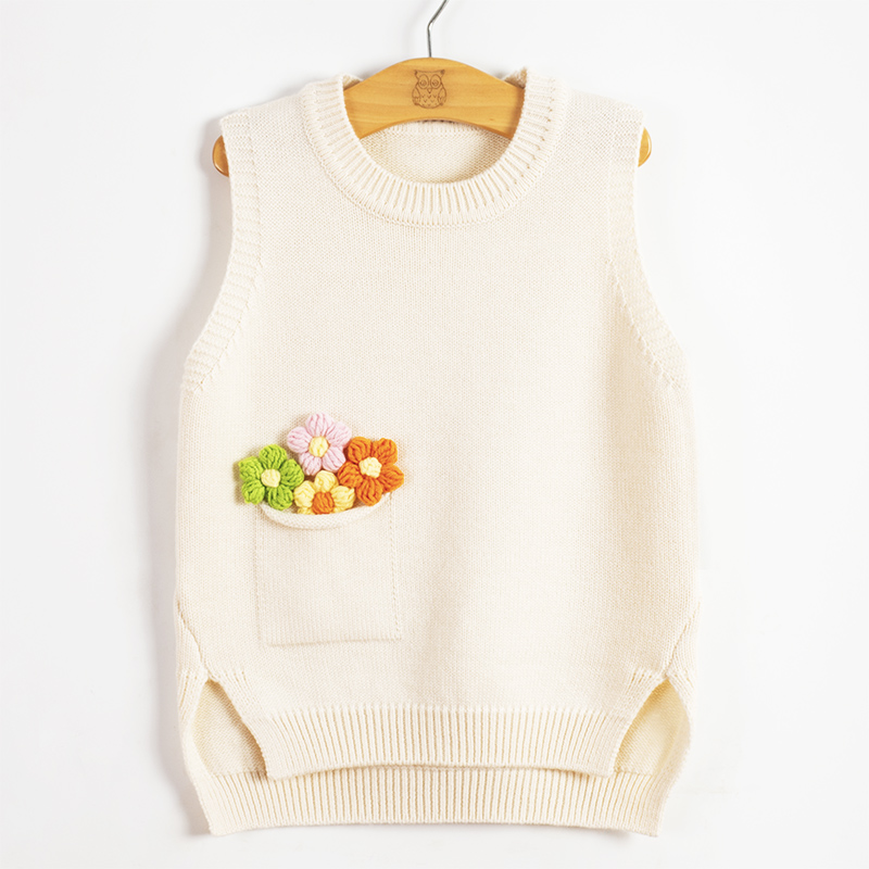 女童坎肩羊毛马甲背心春秋新款