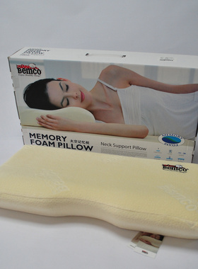 宾格Bemco好睡枕侧睡枕G026加长偏硬偏高胖人士记亲水绵枕头包邮