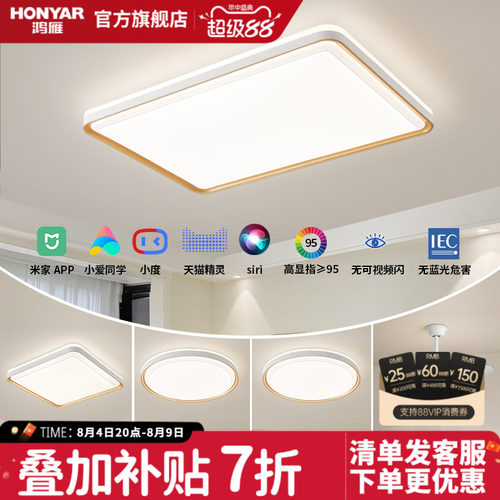 鸿雁餐厅卧室现代轻奢照明吸顶灯