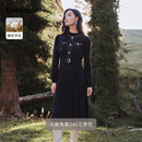 koradior珂莱蒂尔优雅气质修身 绵羊毛连衣裙