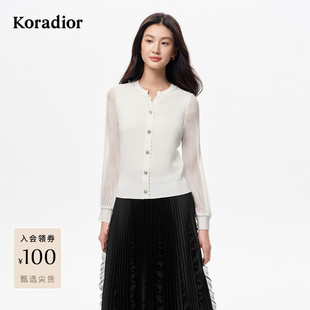 【星光针织】珂莱蒂尔2025年秋季新款香风套头针织衫通勤长袖女