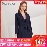 Koradior / 莱蒂尔 thương hiệu nữ 2019 xuân mới phong cách áo dài thắt lưng thời trang - Trench Coat áo khoác đẹp