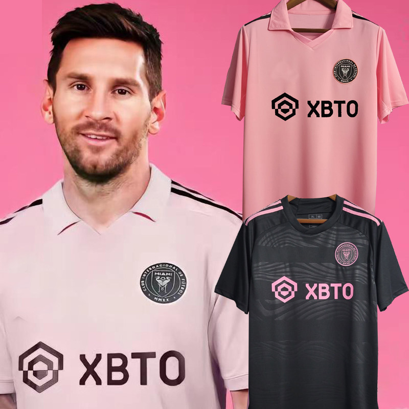 23-24赛季迈阿密国际梅西球衣messi主客场贝克汉姆短袖足球服定制