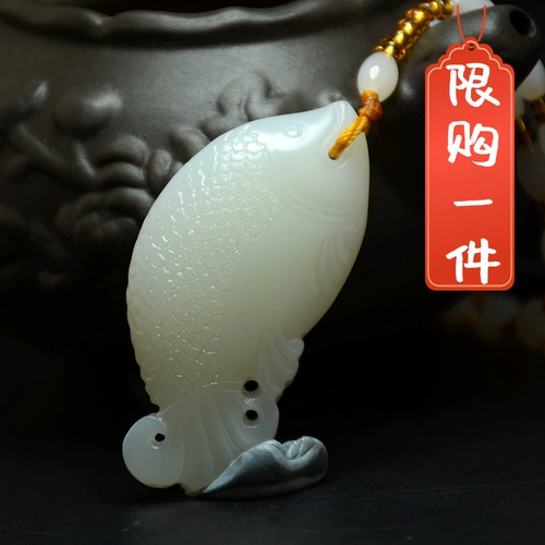 Подвеска из нефрита, ручка из белого нефрита, украшение в руку, ожерелье, свитер