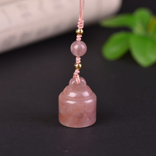 新疆金丝玉印章吊坠手机链定制玉石篆刻素面印章篆刻姓名私章刻字