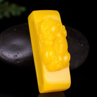 和田玉双层腰佩挂件黄龙玉貔貅双层皮带扣菠菜绿男款腰扣腰牌挂件