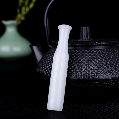 烟嘴新疆和田玉节节高升过滤器