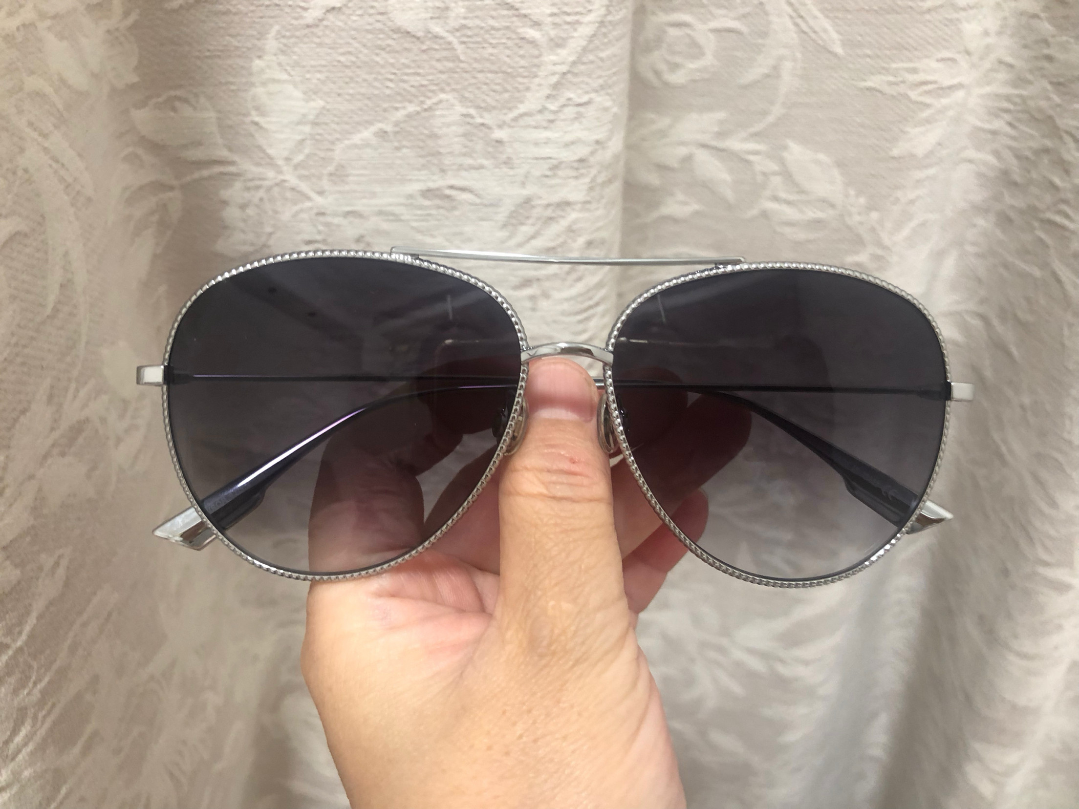 仓库实拍男女太阳眼镜墨镜银色蛤蟆镜质量超好带标配盒子欧洲站