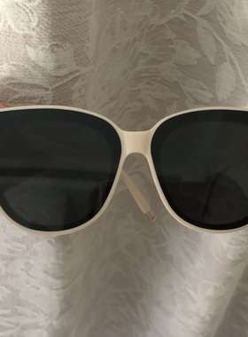 外贸原单超大框米白色女太阳眼镜墨镜实拍150MM适合宽大脸带标