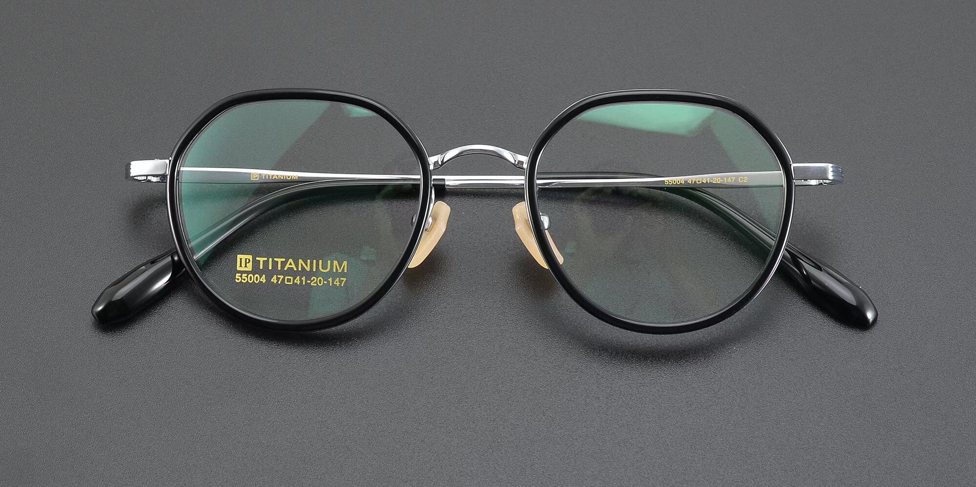 深圳制造质量超好男女近视眼镜框架粉色黑色镜片高度41MM47-21