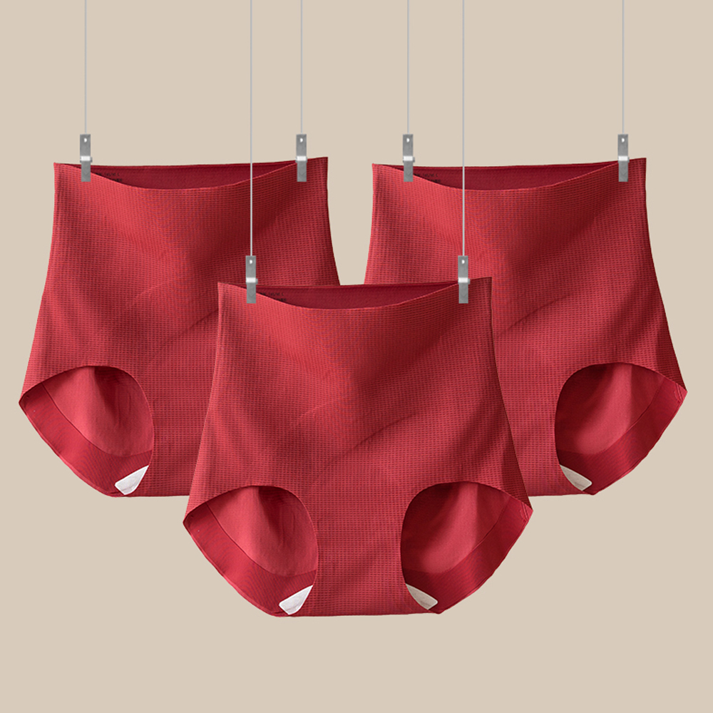 本命年红色内裤结婚高腰收腹