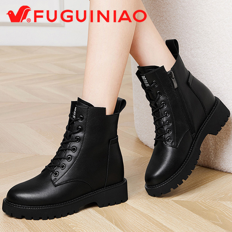 官网店铺FGN/富贵鸟女士春秋短靴