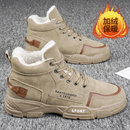 冬季 休闲雪地靴防滑耐磨马丁靴男鞋 男士 韩版 加绒保暖高帮棉鞋 新款