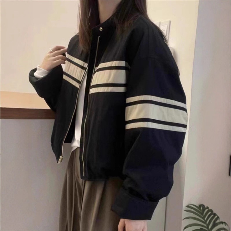 韩版棒球服外套女春秋2025年新款小个子短款休闲宽松爆款夹克