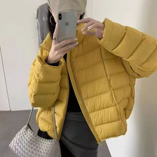 韩系新款立领排骨石墨烯云绒棉服女2025秋冬洋气休闲显瘦百搭棉衣