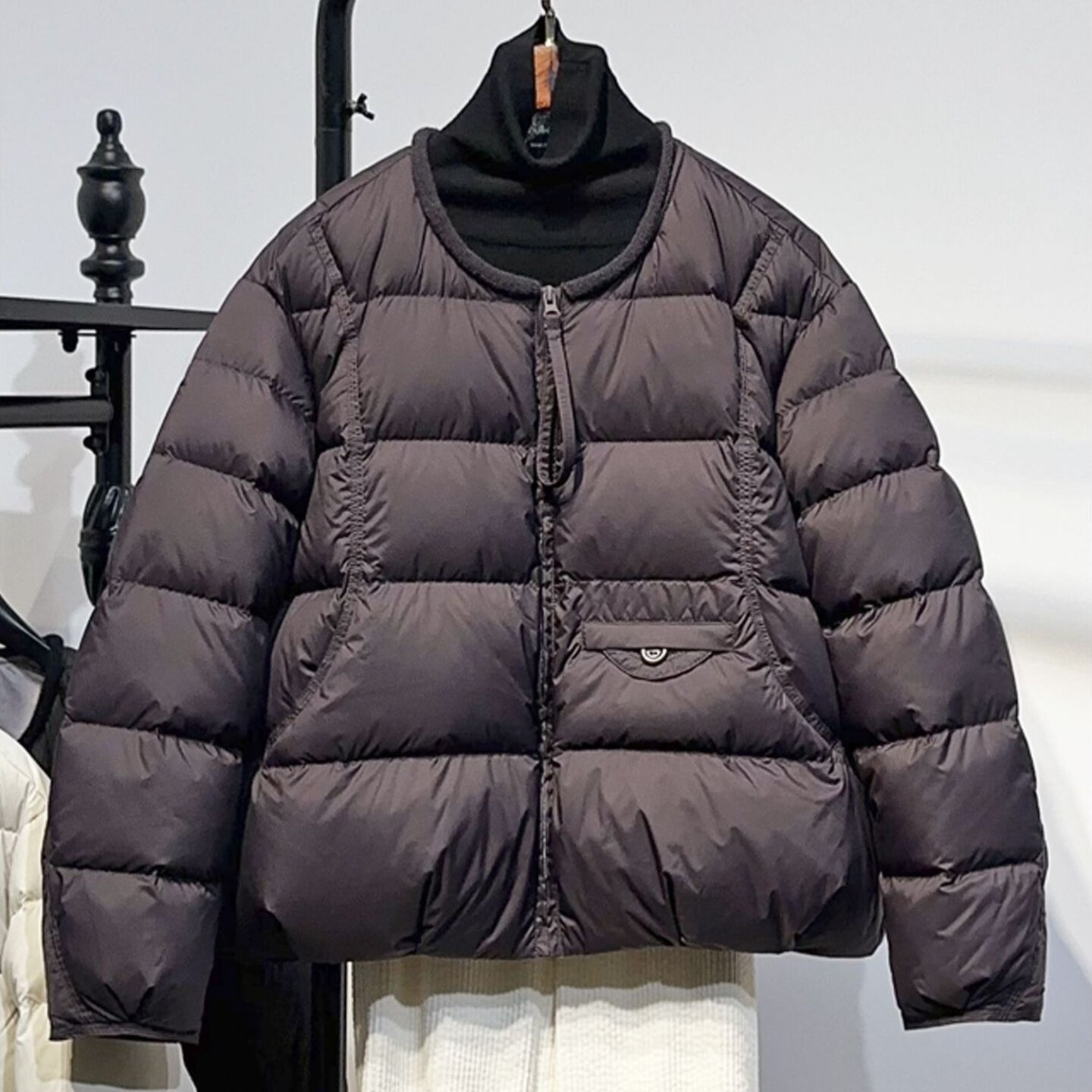 短款棉服女装2026年冬季新款小个子通勤爆款韩版宽松圆领时尚外套