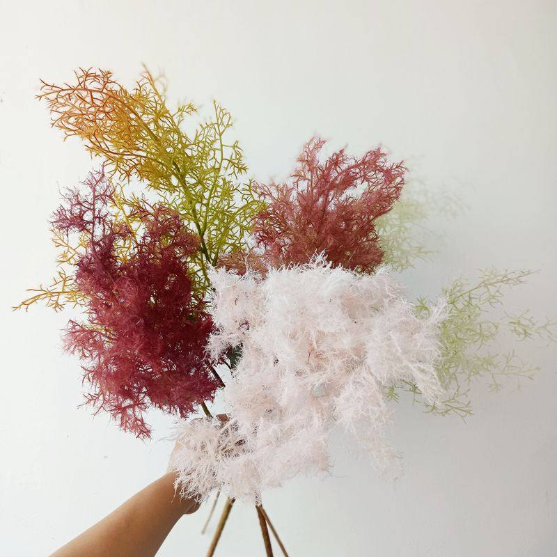 仿真花黄栌  烟树 花艺师造景 摄影道具 商业软装 摆件陈设 雾状,家居饰品,仿真花/假花,淘宝优惠券,粉丝福利购,淘宝优惠卷