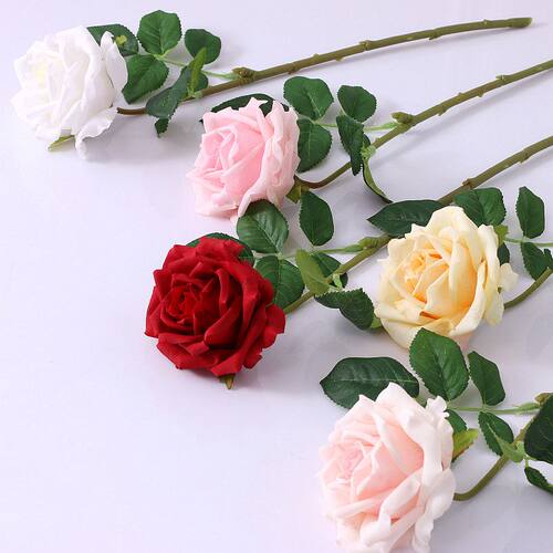 轻奢保湿玫瑰手感仿真花客厅