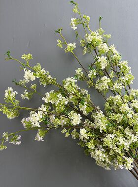 自然仿真花粉色客厅大堂摆件枝条