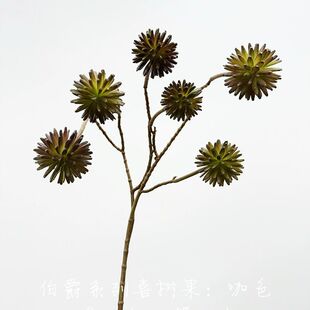 仿真植物果实喜树果仿真花家居样板房餐客厅玄关花艺装饰插枝假花