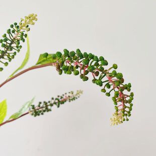 仿真花商陆多粒果手感软胶花艺北欧风客厅餐桌装饰品创意摆件摆设